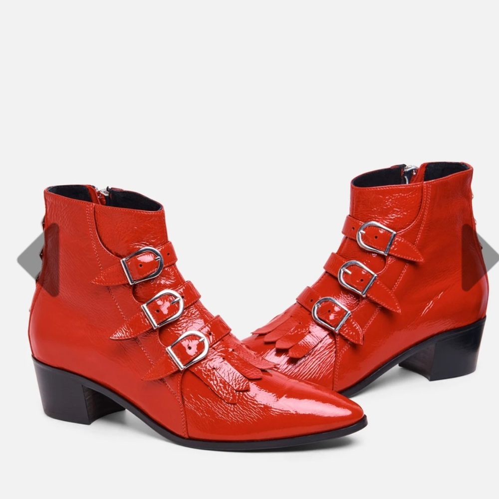 Red Patent Jett Classic Boot